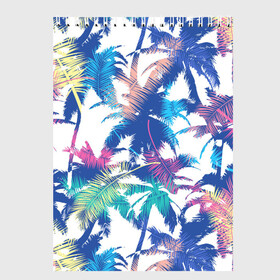 Скетчбук с принтом Пальмы в Курске, 100% бумага
 | 48 листов, плотность листов — 100 г/м2, плотность картонной обложки — 250 г/м2. Листы скреплены сверху удобной пружинной спиралью | Тематика изображения на принте: abstracti | branches | exotic | leaves | palm trees | trees | tropics | абстракция | белый | ветки | графика | деревья | иллюстрация | искусство | картинка | листья | мода | орнамент | пальмы | рисунок | стиль | тропики | узор | фон