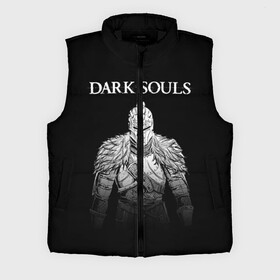 Мужской жилет утепленный 3D с принтом Dark Souls в Курске,  |  | dark souls | games | praise the sun | игры | компьютерные игры | рыцарь | тёмные души