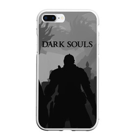 Чехол для iPhone 7Plus/8 Plus матовый с принтом Dark Souls в Курске, Силикон | Область печати: задняя сторона чехла, без боковых панелей | dark souls | games | praise the sun | игры | компьютерные игры | рыцарь | тёмные души