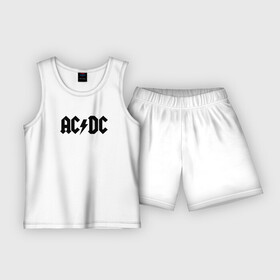 Детская пижама с шортами хлопок с принтом AC DC в Курске,  |  | ac dc | blues rock | hard rock
