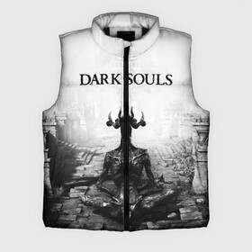 Мужской жилет утепленный 3D с принтом Dark Souls в Курске,  |  | dark souls | games | praise the sun | игры | компьютерные игры | рыцарь | тёмные души