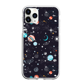 Чехол для iPhone 11 Pro Max матовый с принтом Космос в Курске, Силикон |  | comets | infinity | planets | sky | sp | space | stars | universe | бесконечность | вселенная | галактики | графика | звезды | иллюстрация | картинка | кометы | космос | мода | небо | ночь | планеты | рисунок | созвездия | солнце