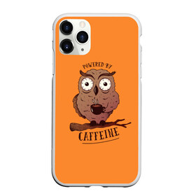 Чехол для iPhone 11 Pro Max матовый с принтом Сова в Курске, Силикон |  | Тематика изображения на принте: caffeine | coffee | owl | кафе | кофе | кофеин | сова | совы