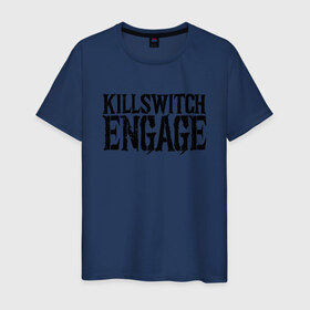Мужская футболка хлопок с принтом Killswitch Engage в Курске, 100% хлопок | прямой крой, круглый вырез горловины, длина до линии бедер, слегка спущенное плечо. | killswitch engage | melodic metalcore