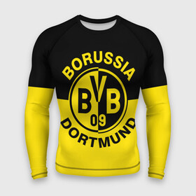 Мужской рашгард 3D с принтом Боруссия Дортмунд в Курске,  |  | borusse | borussia | borussia dortmund | bvb | dortmund | schwarzgelben | боруссия | боруссия дортмунд | бундеслига | германия | дортмунд | дортмундcкая боруссия | жёлто ченрые | форма | футбол | футболист | футбольная