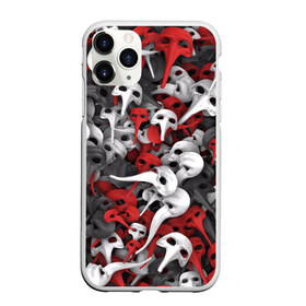 Чехол для iPhone 11 Pro Max матовый с принтом Венецианские маски в Курске, Силикон |  | Тематика изображения на принте: белый | венеция | длинный | карнавал | красный | маска | маскарад | нос | паттрен | театр | хипстер | черный