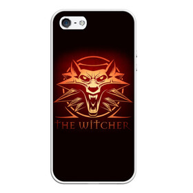 Чехол для iPhone 5/5S матовый с принтом The Witcher в Курске, Силикон | Область печати: задняя сторона чехла, без боковых панелей | wild hunt | арбалет | ведьмак 3 | геральт | дикая | магия | охота | сказка | сфера | фэнтези | цири