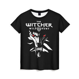 Женская футболка 3D с принтом The Witcher 3: Wild Hunt в Курске, 100% полиэфир ( синтетическое хлопкоподобное полотно) | прямой крой, круглый вырез горловины, длина до линии бедер | wild hunt | арбалет | ведьмак 3 | геральт | дикая | магия | охота | сказка | сфера | фэнтези | цири