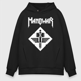 Мужское худи Oversize хлопок с принтом Manowar в Курске, френч-терри — 70% хлопок, 30% полиэстер. Мягкий теплый начес внутри —100% хлопок | боковые карманы, эластичные манжеты и нижняя кромка, капюшон на магнитной кнопке | adams | demaio | eric | heavy | joey | metal | true | viking | адамс | викинг метал | димайо | метал | мифология | скандинавская | тяжёлый | хамзи | хеви метал