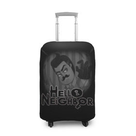 Чехол для чемодана 3D с принтом Hello Neighbor в Курске, 86% полиэфир, 14% спандекс | двустороннее нанесение принта, прорези для ручек и колес | hello | horror | neighbor | survival | дом | нейбор | паркура | привет | сосед | стратегия | хеллоу