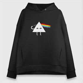 Женское худи Oversize хлопок с принтом Kawaii Pink Floyd в Курске, френч-терри — 70% хлопок, 30% полиэстер. Мягкий теплый начес внутри —100% хлопок | боковые карманы, эластичные манжеты и нижняя кромка, капюшон на магнитной кнопке | Тематика изображения на принте: anime | аниме | выстрел | лапочка | логотип | луч | милый | мимими | музыка | пистолет | прелесть | призма | радуга | рок | свет | треугольник