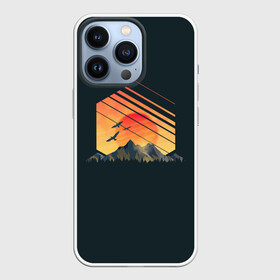 Чехол для iPhone 13 Pro с принтом Заход Солнца в Курске,  |  | camping | mountains | sunset | восход | горы | заход | приключение | птицы | путешествие | солнце | туризм