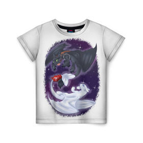 Детская футболка 3D с принтом Как приручить дракона в Курске, 100% гипоаллергенный полиэфир | прямой крой, круглый вырез горловины, длина до линии бедер, чуть спущенное плечо, ткань немного тянется | дракон | как приручить дракона | мультфильм