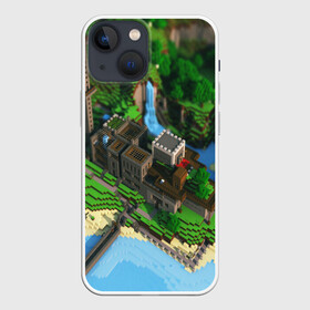 Чехол для iPhone 13 mini с принтом Minecraft Game в Курске,  |  | Тематика изображения на принте: blade | blocks | creeper | cubes | game | ken | mine craft | minecraft | mobs | sword | игры | крипер | майн крафт | майнкрафт | моб
