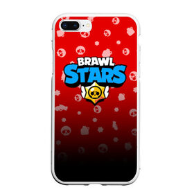 Чехол для iPhone 7Plus/8 Plus матовый с принтом BRAWL STARS в Курске, Силикон | Область печати: задняя сторона чехла, без боковых панелей | brawl stars | brawl stars сервер | браво старс | игра brawl stars | персонажи brawl stars.