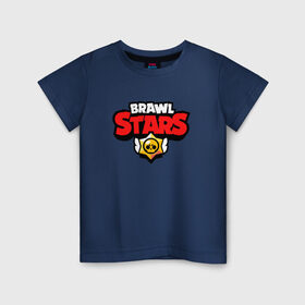 Детская футболка хлопок с принтом BRAWL STARS в Курске, 100% хлопок | круглый вырез горловины, полуприлегающий силуэт, длина до линии бедер | brawl stars | brawl stars сервер | браво старс | игра brawl stars | персонажи brawl stars.