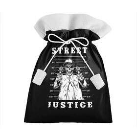 Подарочный 3D мешок с принтом Street justice в Курске, 100% полиэстер | Размер: 29*39 см | Тематика изображения на принте: justice | s | skeleton | skull | street | банда | бандана | бандит | бейсболка | графика | иллюстрация | картинка | мода | надпись | оружие | пистолеты | платок | револьверы | рисунок | символ | скелет | справедливость