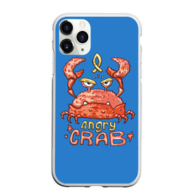 Чехол для iPhone 11 Pro матовый с принтом Hungry crab в Курске, Силикон |  | angry | crab | gloomy | hungry | ocean | red | sea | sign | stars | water | вода | голодный | графика | детский | звезды | злой | знак | иллюстрация | картинка | краб | красный | мода | море | морские | надпись | океан | рисунок | рыба