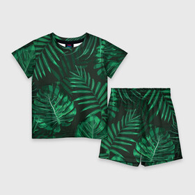 Детский костюм с шортами 3D с принтом Джунгли в Курске,  |  | Тематика изображения на принте: 23 | 8 | вип | джунгли | дизайн | зеленый | листья | мода | новинка | новый год | подарок | путешествия | стритвир | топ | тренд | тропики