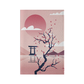 Обложка для паспорта матовая кожа с принтом Японский мотив в Курске, натуральная матовая кожа | размер 19,3 х 13,7 см; прозрачные пластиковые крепления | Тематика изображения на принте: 23 | 8 | азия | вип | вишня | горы | дерево | дизайн | мода | небо | новинка | новый год | подарок | сакура | солнце | стритвир | топ | тренд | цветок | япония