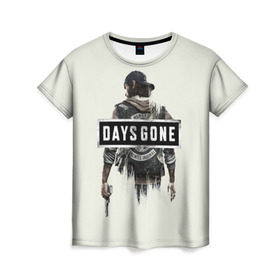 Женская футболка 3D с принтом Days Gone Poster в Курске, 100% полиэфир ( синтетическое хлопкоподобное полотно) | прямой крой, круглый вырез горловины, длина до линии бедер | 2019 | days gone | game | poster | ps4 | zombie | жизнь после | зомби | игра