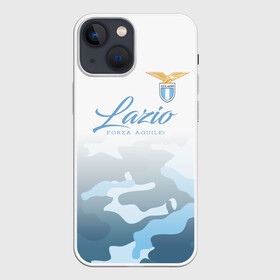 Чехол для iPhone 13 mini с принтом Лацио в Курске,  |  | aquile | biancocelesti | societa sportiva lazio | ss lazio | бело голубые | италия | лацио | орлы | рим | серия а | форма | футбол | футболист | футбольная | футбольный клуб