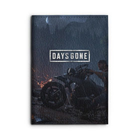 Обложка для автодокументов с принтом Days Gone в Курске, натуральная кожа |  размер 19,9*13 см; внутри 4 больших “конверта” для документов и один маленький отдел — туда идеально встанут права | 2019 | days gone | game | poster | ps4 | zombie | жизнь после | зомби | игра