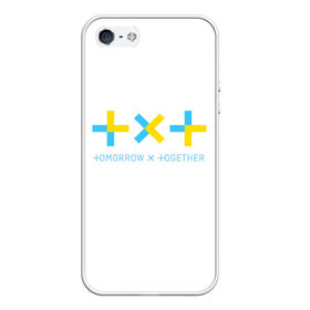 Чехол для iPhone 5/5S матовый с принтом TOMORROW X TOGETHER TXT в Курске, Силикон | Область печати: задняя сторона чехла, без боковых панелей | bighit | blackpink | bts | girls’ generation | got7 | k pop | kpop | super junior | tomorrow x together | txt | к поп | кейпоп | корейская группа | корейская музыка