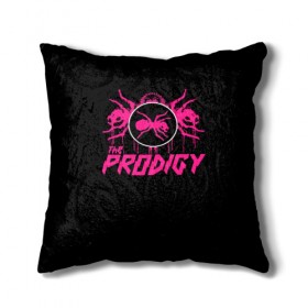 Подушка 3D с принтом The Prodigy в Курске, наволочка – 100% полиэстер, наполнитель – холлофайбер (легкий наполнитель, не вызывает аллергию). | состоит из подушки и наволочки. Наволочка на молнии, легко снимается для стирки | prodigy | the | бигбит | брейкбит | дарование | кит флинт | максим реалити | продиджи | синтипанк | техно | чудо