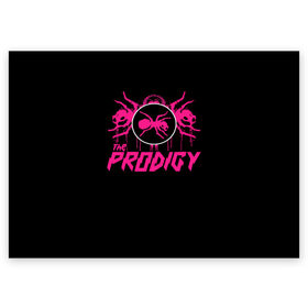 Поздравительная открытка с принтом The Prodigy в Курске, 100% бумага | плотность бумаги 280 г/м2, матовая, на обратной стороне линовка и место для марки
 | prodigy | the | бигбит | брейкбит | дарование | кит флинт | максим реалити | продиджи | синтипанк | техно | чудо