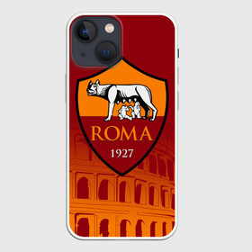 Чехол для iPhone 13 mini с принтом Рома в Курске,  |  | as roma | giallorossi | lupi | roma | romanista | волки | жёлто красные | италия | рома | серия а | форма | футбол | футболист | футбольная | футбольный клуб