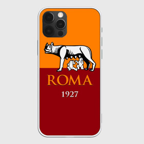 Чехол для iPhone 12 Pro Max с принтом Рома в Курске, Силикон |  | Тематика изображения на принте: as roma | giallorossi | lupi | roma | romanista | волки | жёлто красные | италия | рома | серия а | форма | футбол | футболист | футбольная | футбольный клуб