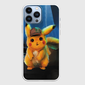 Чехол для iPhone 13 Pro Max с принтом Detective Pikachu в Курске,  |  | Тематика изображения на принте: detective pikachu | pikachu | pokemon | детектив пикачу | пика | покемон