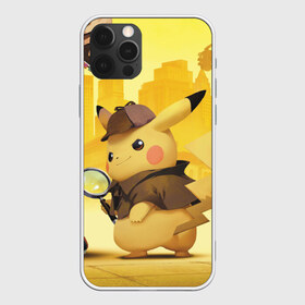 Чехол для iPhone 12 Pro Max с принтом Детектив Пикачу в Курске, Силикон |  | detective pikachu | pikachu | pokemon | детектив пикачу | пика | покемон