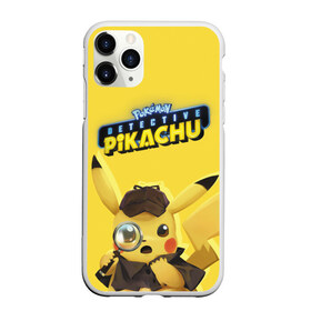 Чехол для iPhone 11 Pro матовый с принтом Детектив Пикачу в Курске, Силикон |  | detective pikachu | pikachu | pokemon | детектив пикачу | пика | покемон