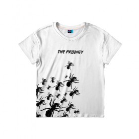Детская футболка 3D с принтом Prodigy в Курске, 100% гипоаллергенный полиэфир | прямой крой, круглый вырез горловины, длина до линии бедер, чуть спущенное плечо, ткань немного тянется | Тематика изображения на принте: 