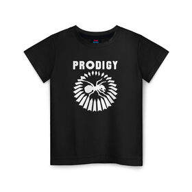 Детская футболка хлопок с принтом Prodigy в Курске, 100% хлопок | круглый вырез горловины, полуприлегающий силуэт, длина до линии бедер | 