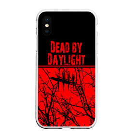 Чехол для iPhone XS Max матовый с принтом Dead by Daylight в Курске, Силикон | Область печати: задняя сторона чехла, без боковых панелей | dead by daylight | деад бай деад лайт | жуть | игра | компьютерная игра | кровь | ужасы