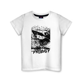 Детская футболка хлопок с принтом Prodigy в Курске, 100% хлопок | круглый вырез горловины, полуприлегающий силуэт, длина до линии бедер | Тематика изображения на принте: 