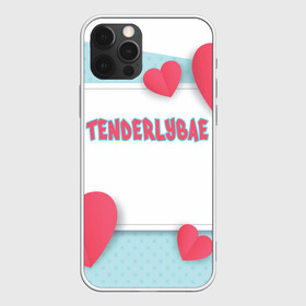 Чехол для iPhone 12 Pro с принтом Tenderlybae в Курске, силикон | область печати: задняя сторона чехла, без боковых панелей | tenderlybae | twitch | амина | бэйби | в маске | малышка | мирзоева | мэйби | нежная | стримерша | тендерлибае | тендерлибэй