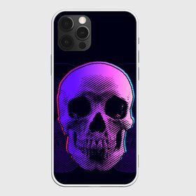 Чехол для iPhone 12 Pro Max с принтом Токсичный череп в Курске, Силикон |  | 3d | 3д | голограмма | иллюзия | кости | розовый | синий | скелет | ультра | фиолетовый | череп | черный