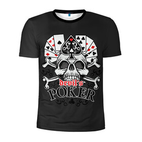 Мужская футболка 3D спортивная с принтом Poker в Курске, 100% полиэстер с улучшенными характеристиками | приталенный силуэт, круглая горловина, широкие плечи, сужается к линии бедра | po | буны | веер | винтаж | графика | дизайн | игра | игральные | иллюстрация | казино | картинка | карты | кости | крести | масть | мода | надпись | орнамент | пики | покер | рисунок | сердце | символ | стиль