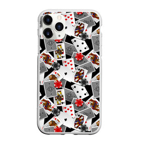 Чехол для iPhone 11 Pro матовый с принтом Игральные карты в Курске, Силикон |  | Тематика изображения на принте: буны | вольты | графика | дамы | десятки | игра | игральные | иллюстрация | казино | картинка | карты | коллаж | короли | красные | крести | масть | мода | орнамент | пики | покер | разбросаны | рисунок