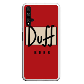 Чехол для Honor 20 с принтом Duff в Курске, Силикон | Область печати: задняя сторона чехла, без боковых панелей | beer | duff | duff beer | simpsons | симпсоны