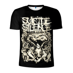 Мужская футболка 3D спортивная с принтом Suicide Silence в Курске, 100% полиэстер с улучшенными характеристиками | приталенный силуэт, круглая горловина, широкие плечи, сужается к линии бедра | metal | suicide silence | грув метал | группы | дэткор | метал | музыка | ню метал | рок