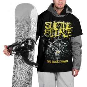 Накидка на куртку 3D с принтом Suicide Silence в Курске, 100% полиэстер |  | metal | suicide silence | грув метал | группы | дэткор | метал | музыка | ню метал | рок