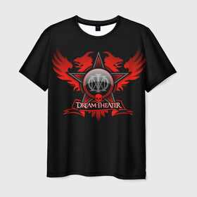 Мужская футболка 3D с принтом Dream Theater в Курске, 100% полиэфир | прямой крой, круглый вырез горловины, длина до линии бедер | Тематика изображения на принте: dream theater | metal | группы | метал | музыка | прогрессив метал | рок | хеви метал
