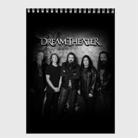 Скетчбук с принтом Dream Theater в Курске, 100% бумага
 | 48 листов, плотность листов — 100 г/м2, плотность картонной обложки — 250 г/м2. Листы скреплены сверху удобной пружинной спиралью | Тематика изображения на принте: dream theater | metal | группы | метал | музыка | прогрессив метал | рок | хеви метал