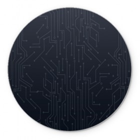 Коврик круглый с принтом Микросхема в Курске, резина и полиэстер | круглая форма, изображение наносится на всю лицевую часть | Тематика изображения на принте: it | web | микро | микросхема | плата | процессор | схема | чип | электро
