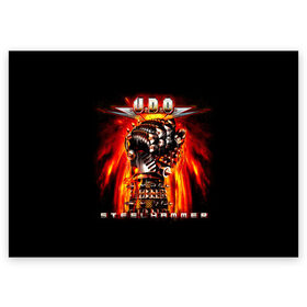 Поздравительная открытка с принтом U.D.O. в Курске, 100% бумага | плотность бумаги 280 г/м2, матовая, на обратной стороне линовка и место для марки
 | heavy metal | metal | u.d.o. | udo | группы | метал | музыка | пауэр метал | рок | удо диркшнайдер | хэви метал